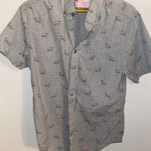 Gay Pride Button Down